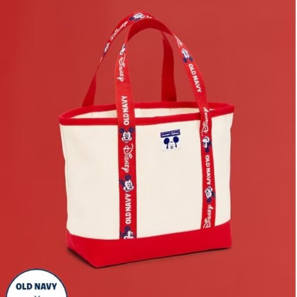 Old Navy x Disney Mini Tote Bag Mickey Mouse Canvas - Picture 2 of 7